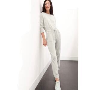 Banana Republic Gray Long Sleeve Baby Terry Jumpsuit Sz.S NWT